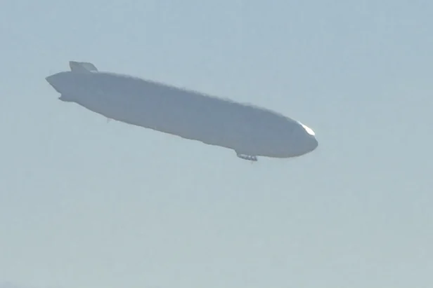 Hangar One historic airship hangar in Mountain View after restoration by Google